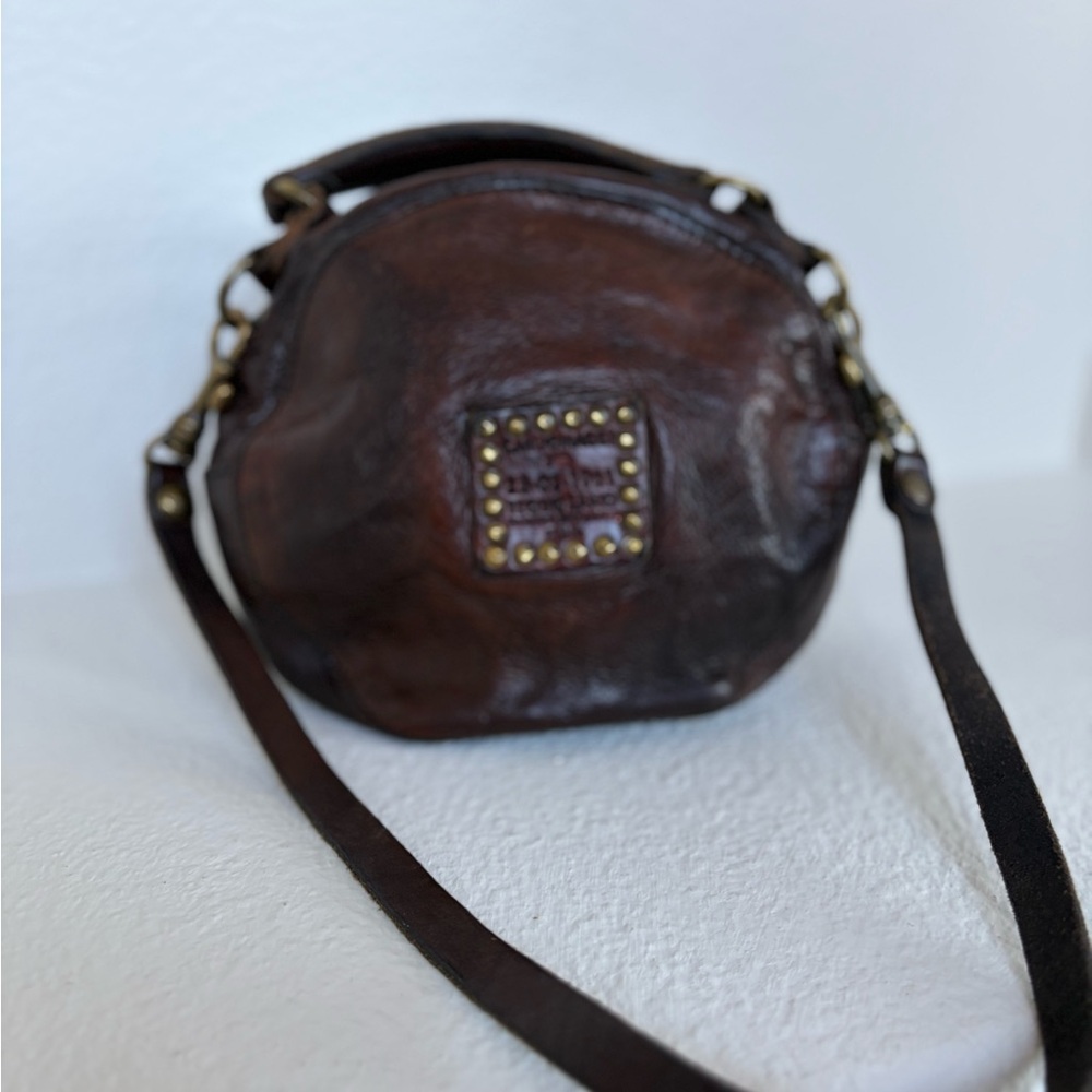 Campomaggi Dark Brown Leather Crossbody Bag